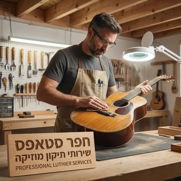 סדנת תיקון גיטרות אקוסטיות