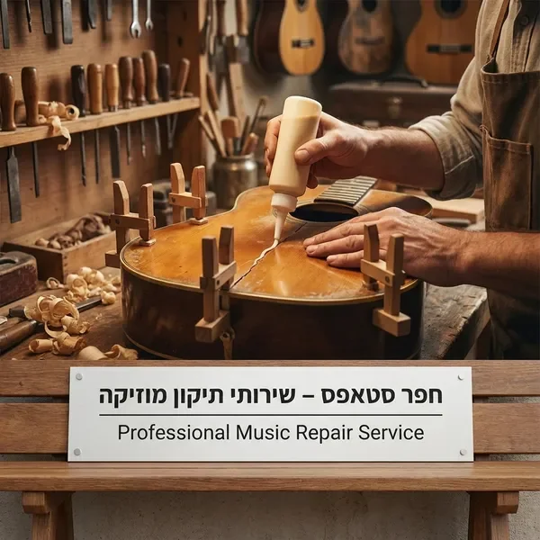 סדנת תיקון גיטרות אקוסטיות מקצועית