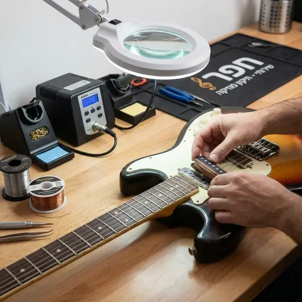 שדרוג פיקאפים וחלקים אלקטרוניים לגיטרה